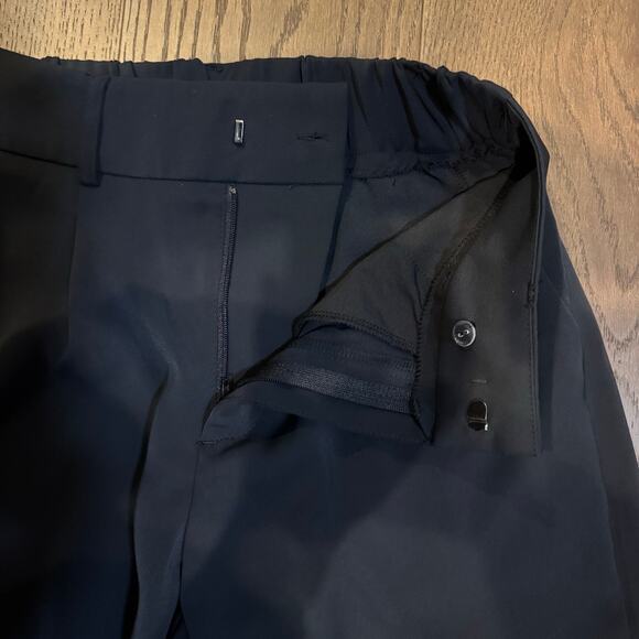 Halara High-waist Button Zipper Work Pants Ankle Tapered Black XS Petite NWT - Picture 3 of 4